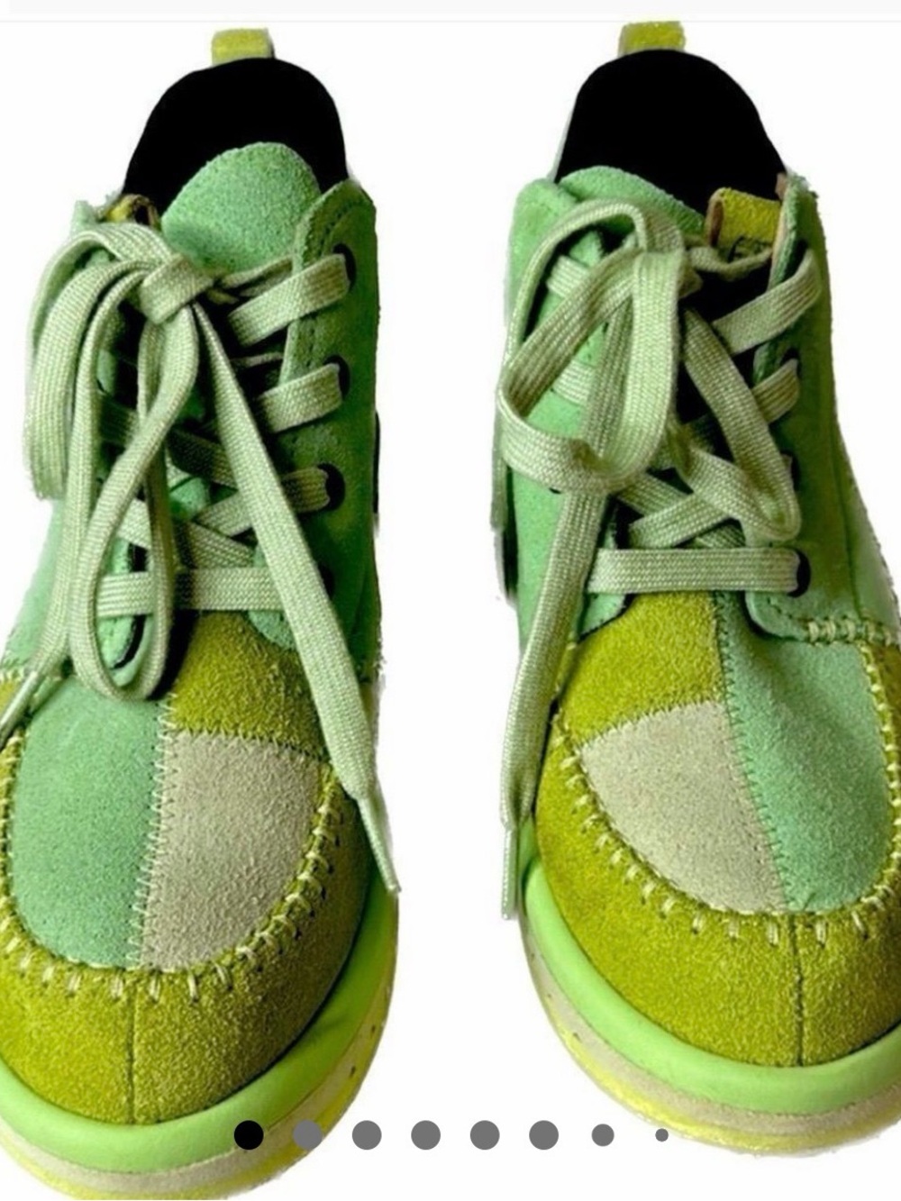 Deckers X Lab M KO-Z Chukka  Wedge Boots US 6 Women’s Green Suede